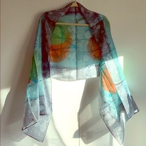 New Stole - Printed Pure Silk - Grey